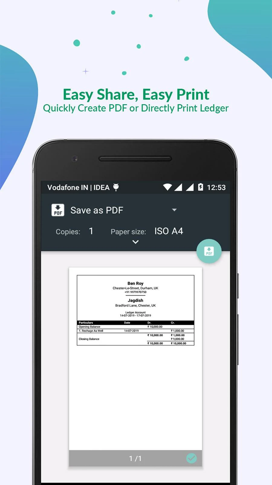 Share, Save & Export